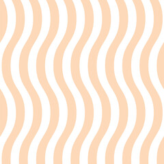 abstract geometric repeatable peach vertical wave line pattern.