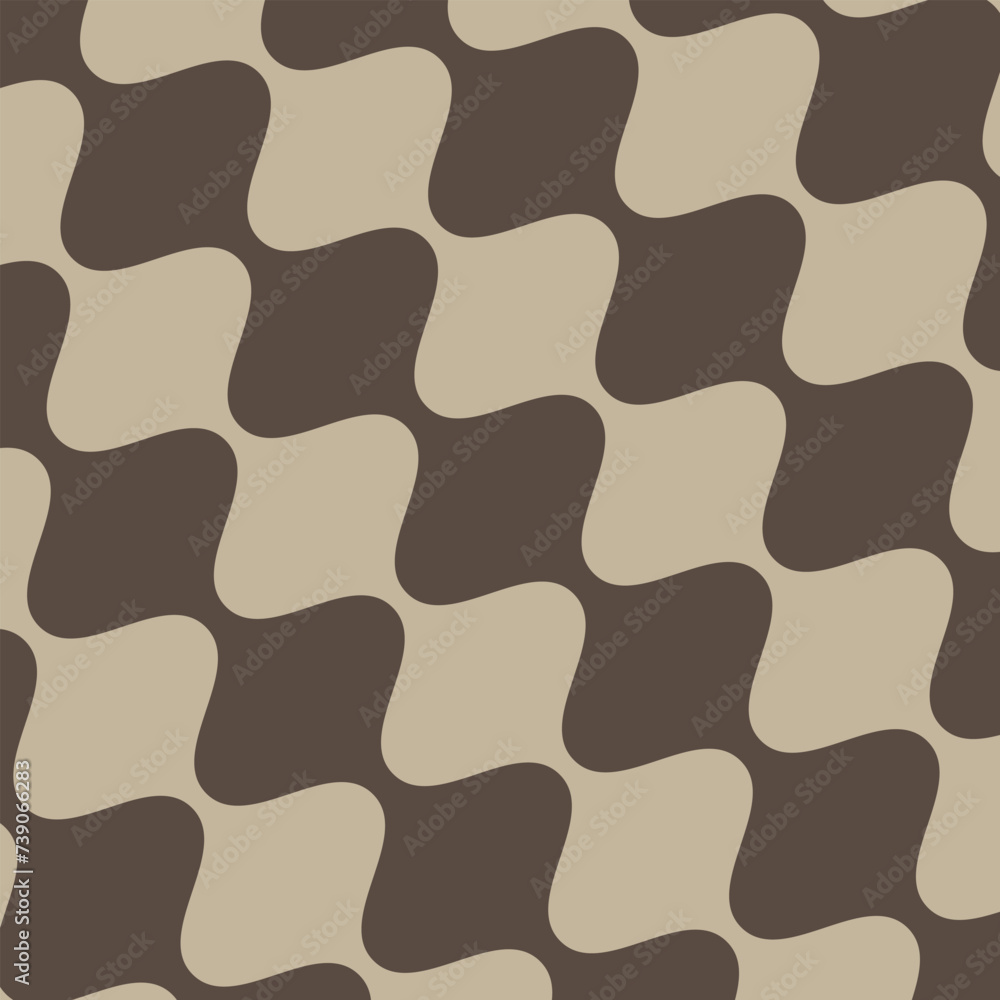 Poster abstract geometric repeatable ash diagonal wave line pattern.