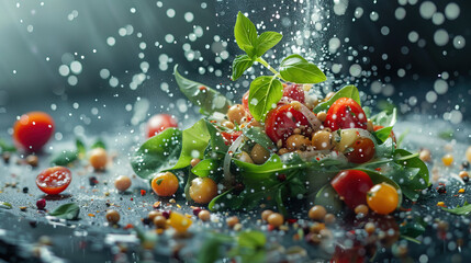 Indulge in freshness with our vibrant vegetable salad. Crisp, colorful, and bursting with flavors, our veggie medley is a healthy delight.