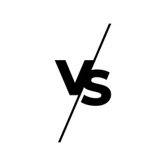 Obraz na płótnie Canvas Versus Or VS Letters Logo Design Inspiration