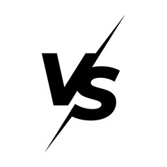 Versus logo. VS letters for sports, fight, competition, battle, match, game. Vector icon.