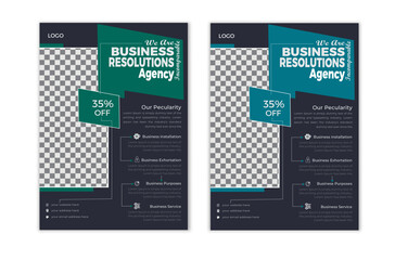 creative corporate business flyer design template for advertisement.