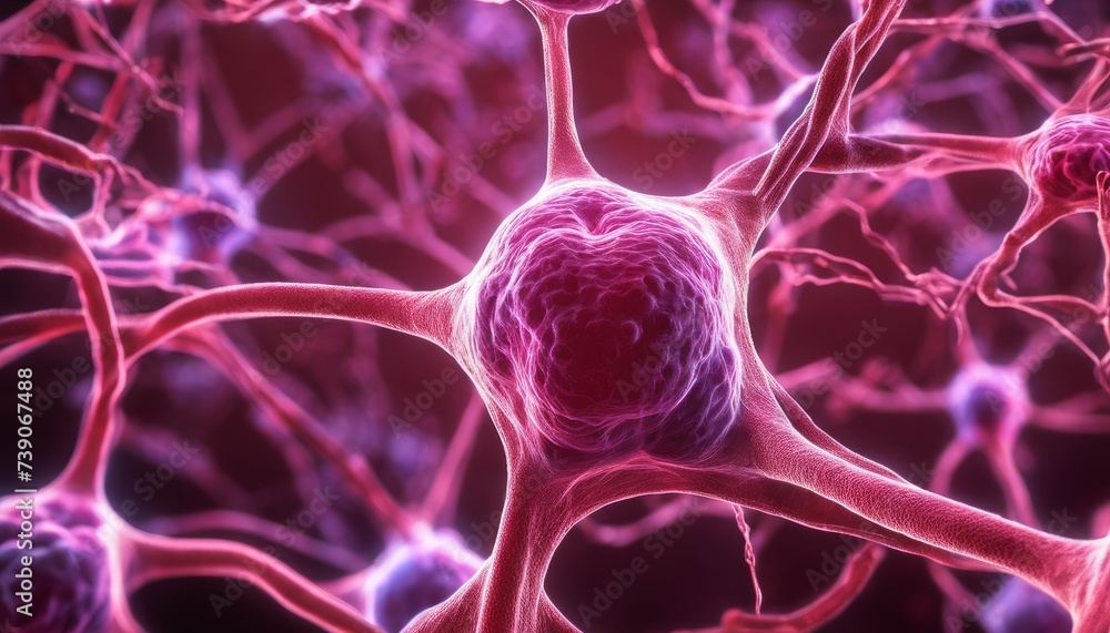 Poster neural network with synapses, a complex web of connections