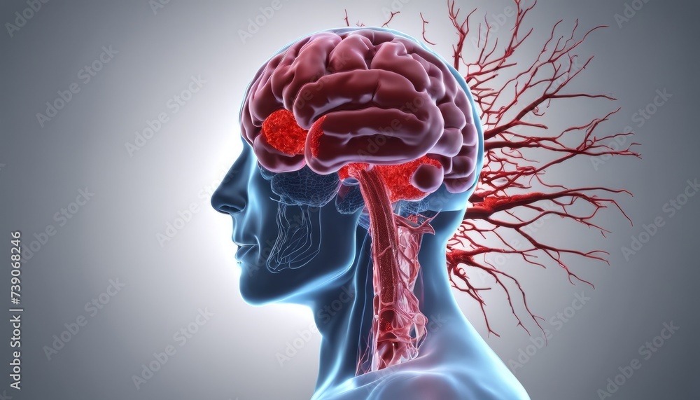 Poster exploring the intricate network of the human brain