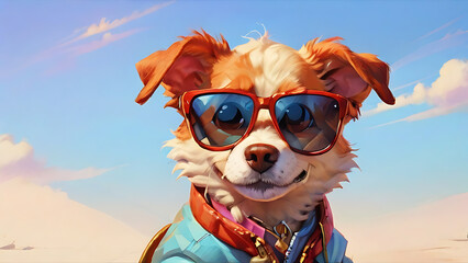 dog in sunglasses.
Generative AI