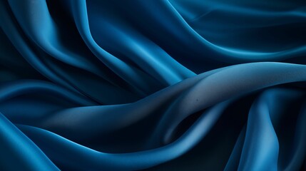 Obraz premium Image of blue curtains background.