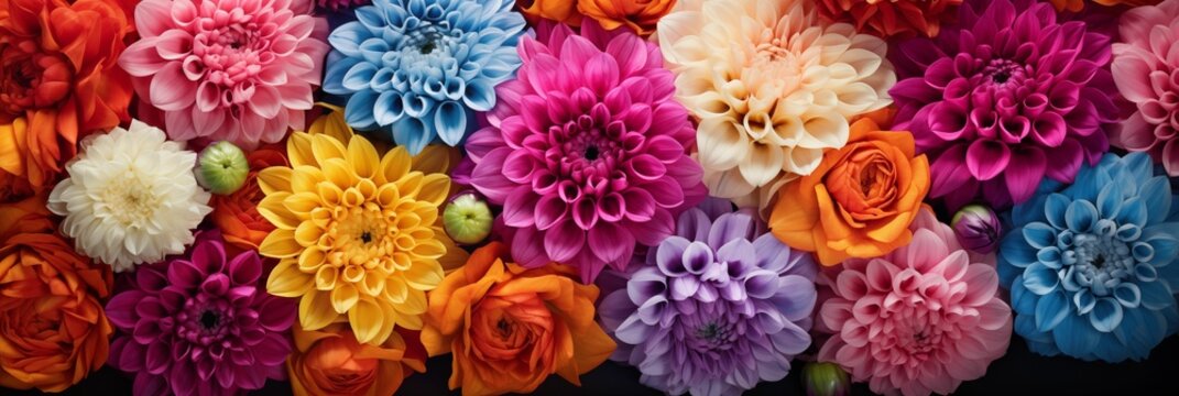Image of colorful flowers.