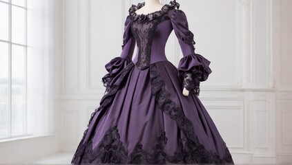 Fototapeta na wymiar Victorian-style dress.
