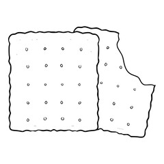 sweet crackers illustration hand drawn outline isolated vector