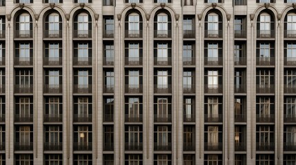 Obraz premium Large building with numerous windows.