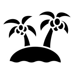 Island Icon Element For Design