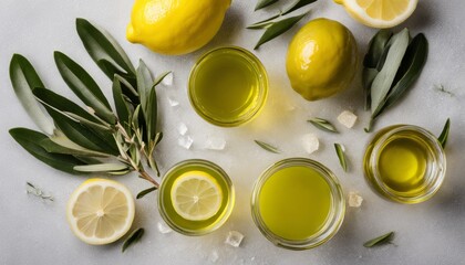  Freshly squeezed lemon juice, ready to brighten up your day! - obrazy, fototapety, plakaty