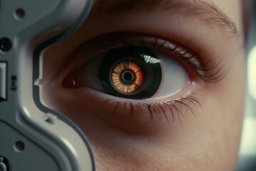 Technological Visionary: Advanced Eye Integration With Detection Sensor