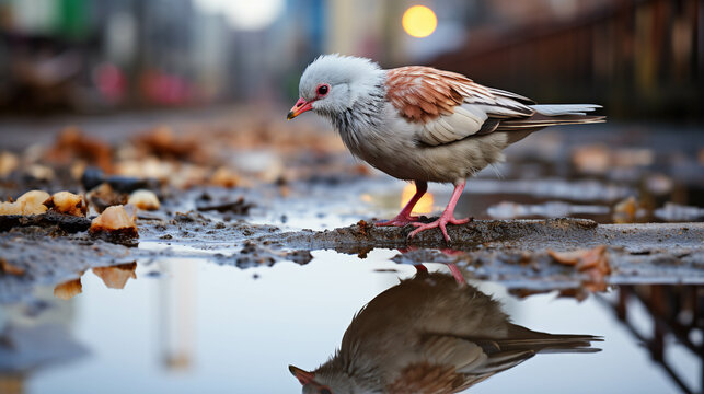 seagull on the snow High definition(HD) photography creative wallpaper