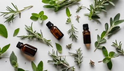  Essential oils and herbs, a blend of natural wellness