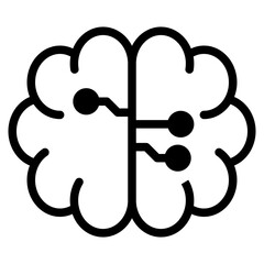 artificial intellingence brain icon