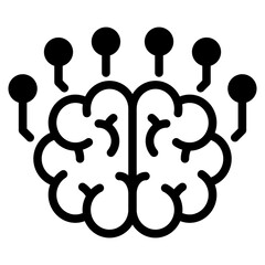 artificial intellingence brain icon