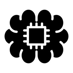 artificial intellingence brain icon