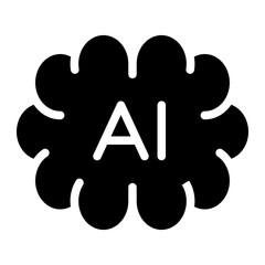 artificial intellingence brain icon