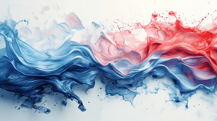 Abstract background with fluid forms and pastel colors.