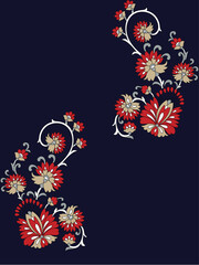 seamless vector paisley  design on background