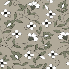seamless vector paisley  design on background