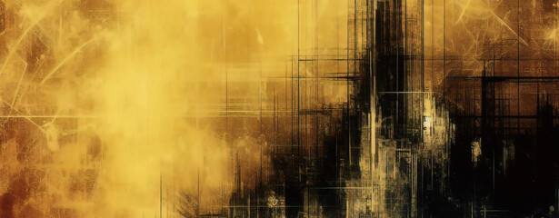 Abstract golden background. Wall art, wallpaper, oil painting, artistic background. grunge texture. Abstract art painting. Posters, covers, prints. Abstract wall art. Digital interior art.