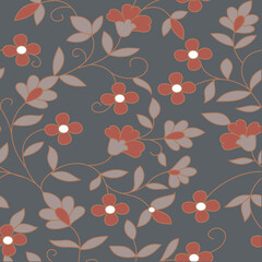 seamless vector paisley  design on background