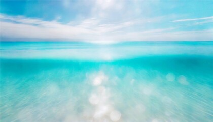 海　水中　水面　自然　フレーム　背景　コピースペース　AI生成画像