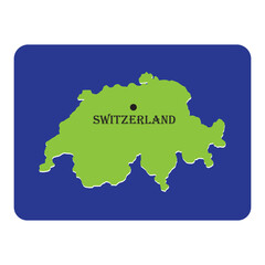vectors illustration icon map country of Switzerland symbol design