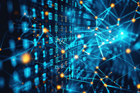 A blue background with numbers and lines that says ' 00 ' on it - Powered by Adobe