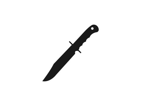 military combat knife icon element of weapon icon for mobile concept and web apps.combat knife icon can be used for web and mobile. Edged weapons symbol.Hunting equipment.Isolated on white background.