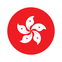 vectors illustration Hong Kong flag icon symbol design