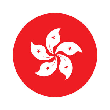 vectors illustration Hong Kong flag icon symbol design