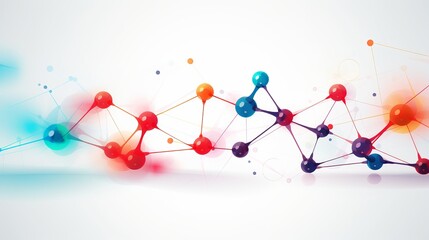 Abstract molecules design. Atoms. Abstract background for banner or flyer. Vector illustration