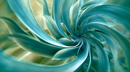 Fluid and flowing elegance of pine leaves in extreme close-up, creating calming circles in a serene ballet of natural grace.