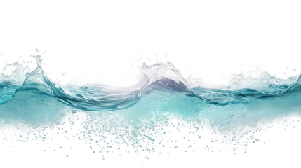 water splash on a transparent background