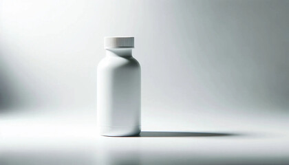 A white medicine bottle