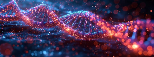 DNA gene background science helix cell genetic medical biotechnology biology bio. Technology gene DNA abstract molecule medicine blue 3D background research digital futuristic human concept health