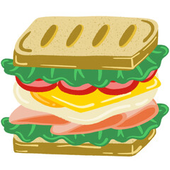 ham and cheese sandwich