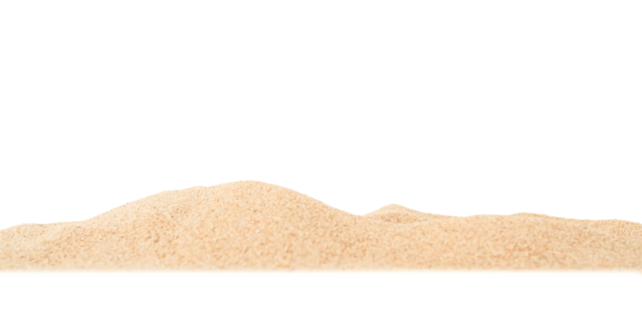 Sand Beach Isolated White Background Texture Summer Desert Zen Garden Coast Ocean for Vacation, Hot Summer Tropical Scene Chill Nature, Summer Time Yoga Holiday Dune Pile Dry Brown Heap Particle.