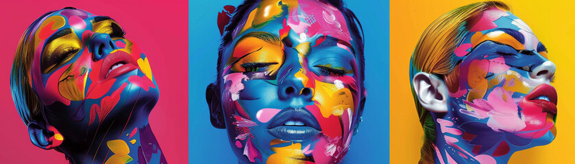 Digital art masterpieces CGI blended with pop art