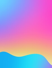 Rainbow color gradient wave curve background