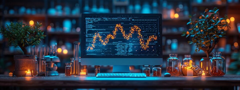 DNA medical screen hologram science hud data analysis body research background futuristic. Screen DNA infographic medical scan health digital 3d technology medicine human tech ui graph interface lab - Powered by Adobe