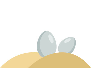 Easter Eggs with Frame Background
