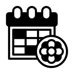calendar glyph icon