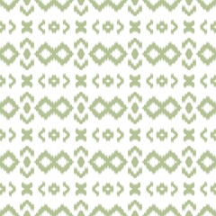 Seamless ikat pattern on white background.
