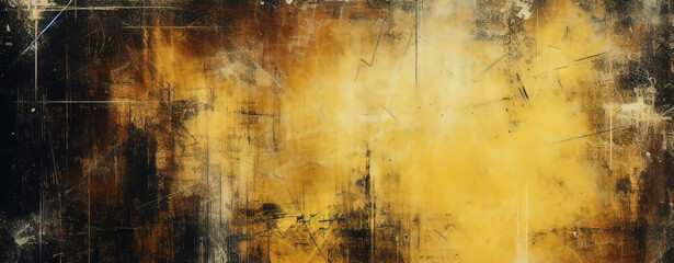 Fototapeta premium gold black paint wall texture. black and gold, abstract grunge background. Abstract artistic background. Black and gold painting background. black and gold grunge.