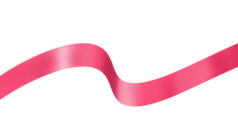Ping satin ribbon wave decoration transparency PNG