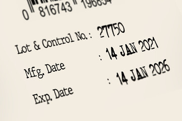DOF of Expiry date and manufacturing date.